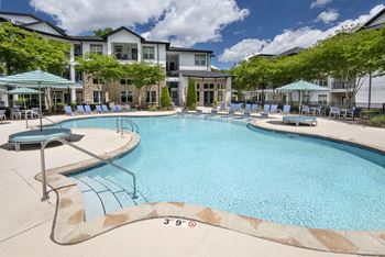 Pool with cabana